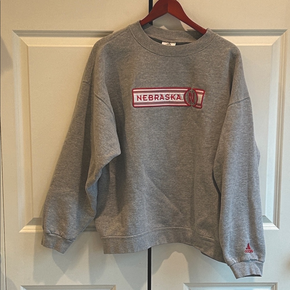 Vintage adidas Nebraska Sweatshirt - L (H111)